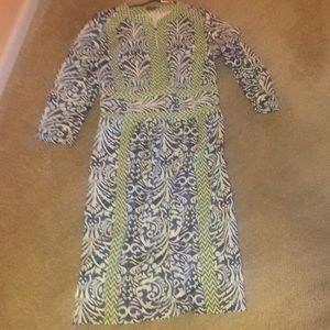 J. McLaughlin print dress from Dillard’s.